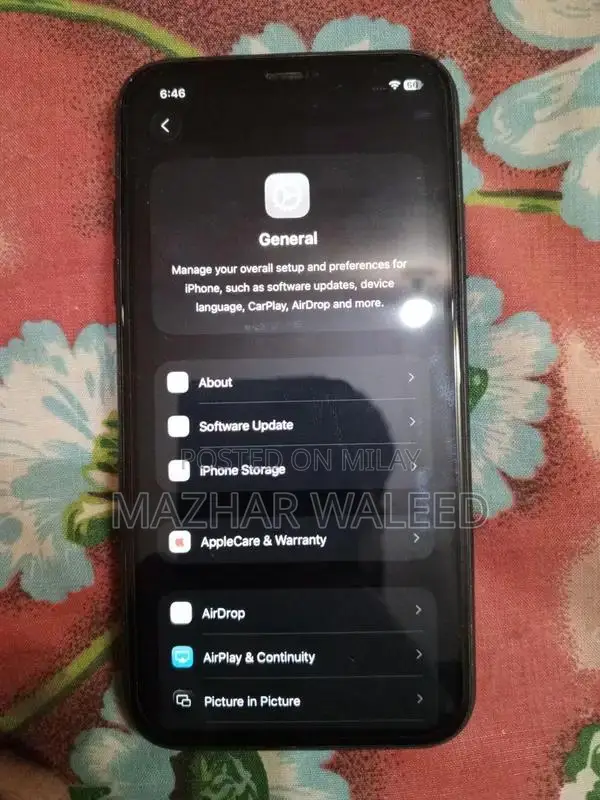 iPhone 11 128GB Black Smartphone with High Battery Health