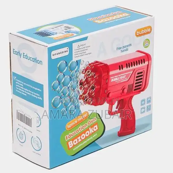 Kids Bubble Blaster Water Gun with LED Lights