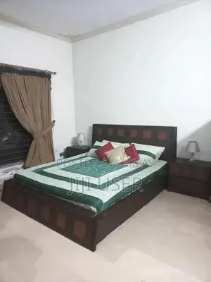 Photo - Solid Sheesham Wood King Sized Low Bed Set with Mattress and Side Tabl