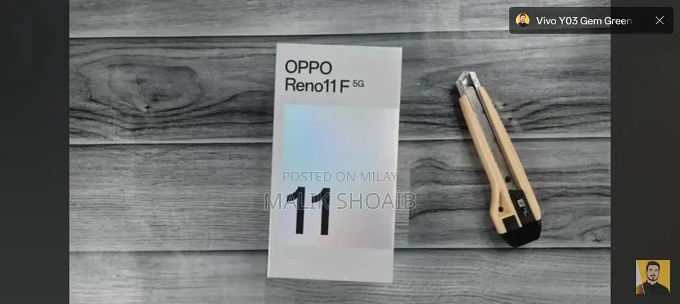 Oppo F11 5G Smartphone with Complete Accessories Kit