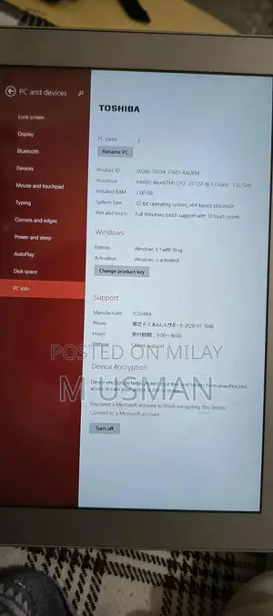 Photo - Toshiba Windows 8 Tablet - Compact and Portable Device