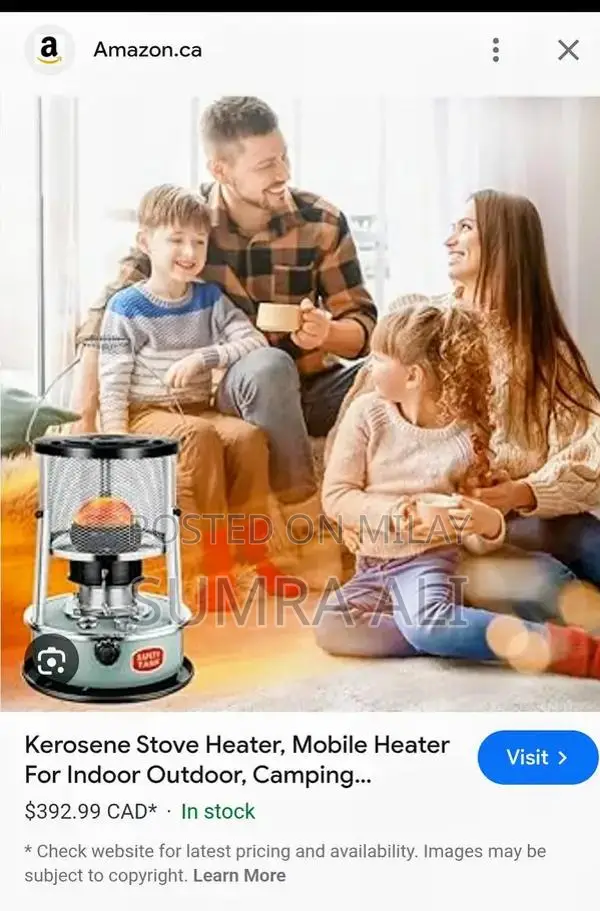 Portable Kerosene Heater - 9000 BTU Radiant Heating for Indoor/Outdoor