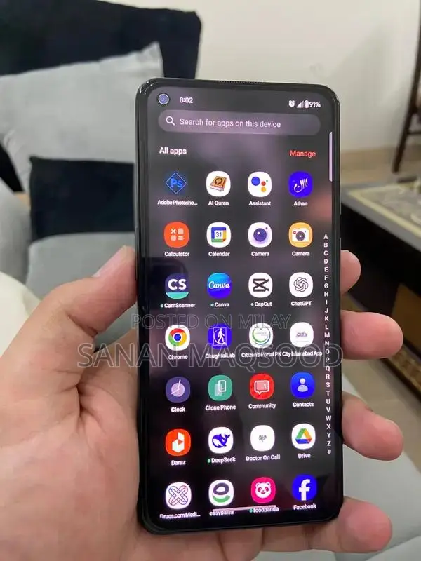 OnePlus 9 Smartphone with 120GB Storage and Functional Components