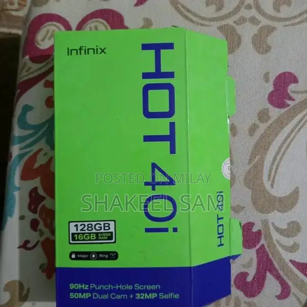 Infinix HOT 40i Smartphone - Good Condition with Original Box