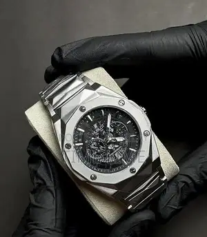 Luxury Hublot Silver Black Diamond Chain Accessory