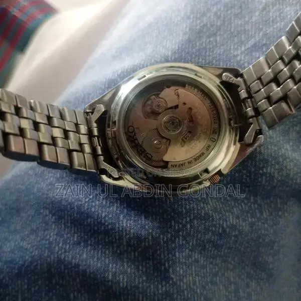 Seiko 5 Automatic Men's Watch with Dual Tone Bracelet and Exhibition C