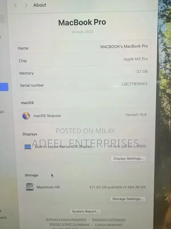 Apple MacBook Pro 14" M2 Pro 32GB RAM 512GB SSD