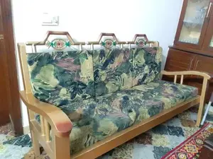 Photo - Iron Sofa Set with Center and Side Tables - Complete Living Room Furni