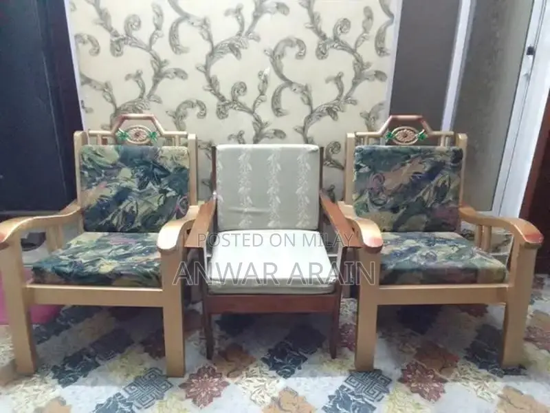 Iron Sofa Set with Center and Side Tables - Complete Living Room Furni