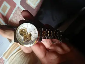 BYINO Automatic Men's Watch - Stainless Steel Gold Mechanical Timepiec