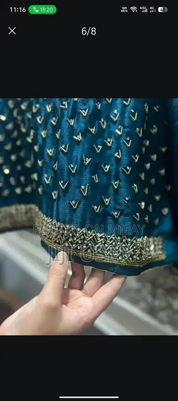 Preloved Golden Silk Saree with Zinc Embroidery and Crystal Stone Work