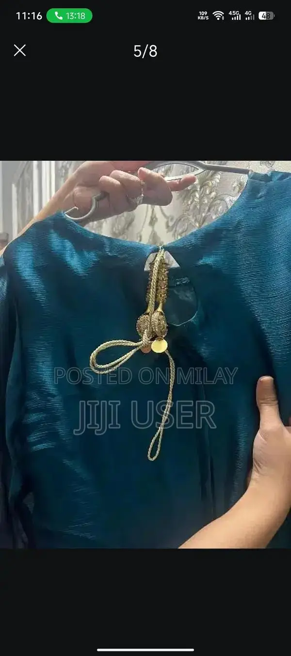 Preloved Golden Silk Saree with Zinc Embroidery and Crystal Stone Work