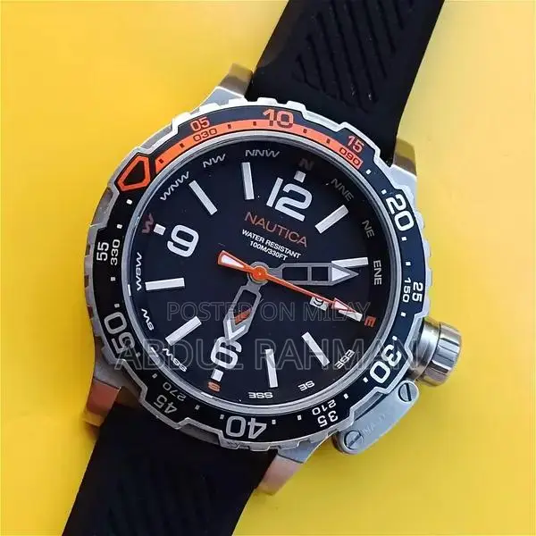 Nautica Men's Glenrock Lagoon Sports Watch with Compass Bezel