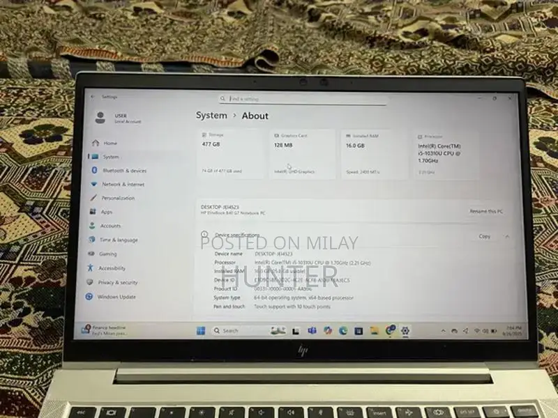 HP EliteBook 840 G7 Touchscreen Laptop