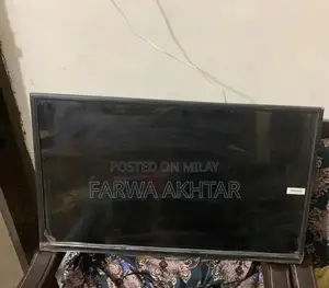 Damaged LCD Display Panel with Visible Screen Lines