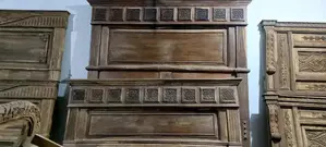 Wooden Bedroom Set with Side Tables and Dressing Table