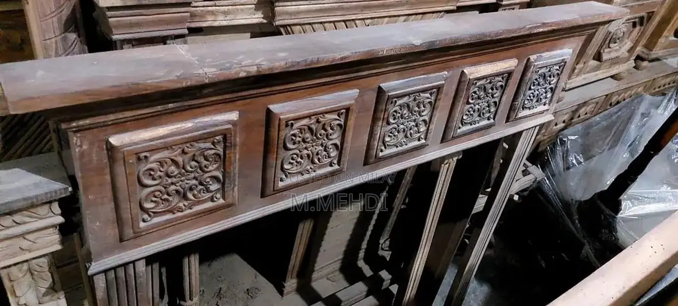 Wooden Bedroom Set with Side Tables and Dressing Table