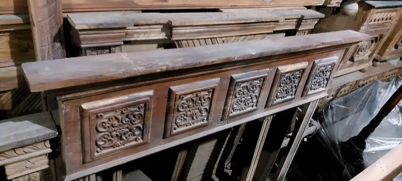 Wooden Bedroom Set with Side Tables and Dressing Table