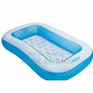 Intex Kids Rectangular Swimming Pool - Blue Inflatable Water Play