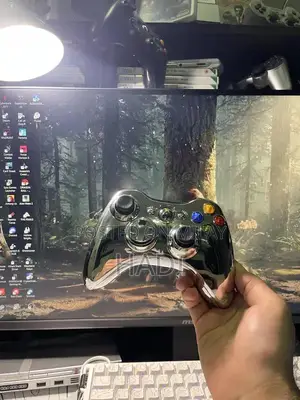 Custom Transparent Xbox 360 with RGB Controller and Power Brick