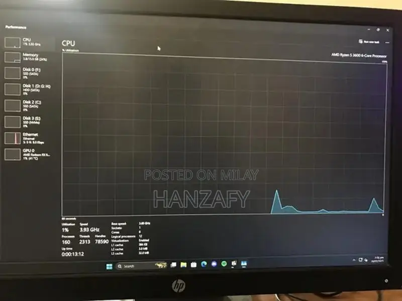 High-Performance Gaming PC - Ryzen 5 3600 Desktop Computer