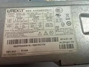 Dell 80 Plus Gold Power Supply for Desktop Computers