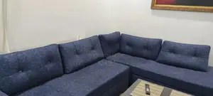 L-Shape Sofa and Dining Table Set - 5-6 Person Seating