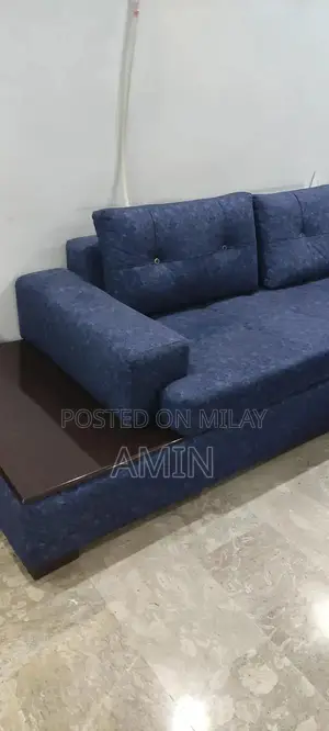 L-Shape Sofa and Dining Table Set - 5-6 Person Seating