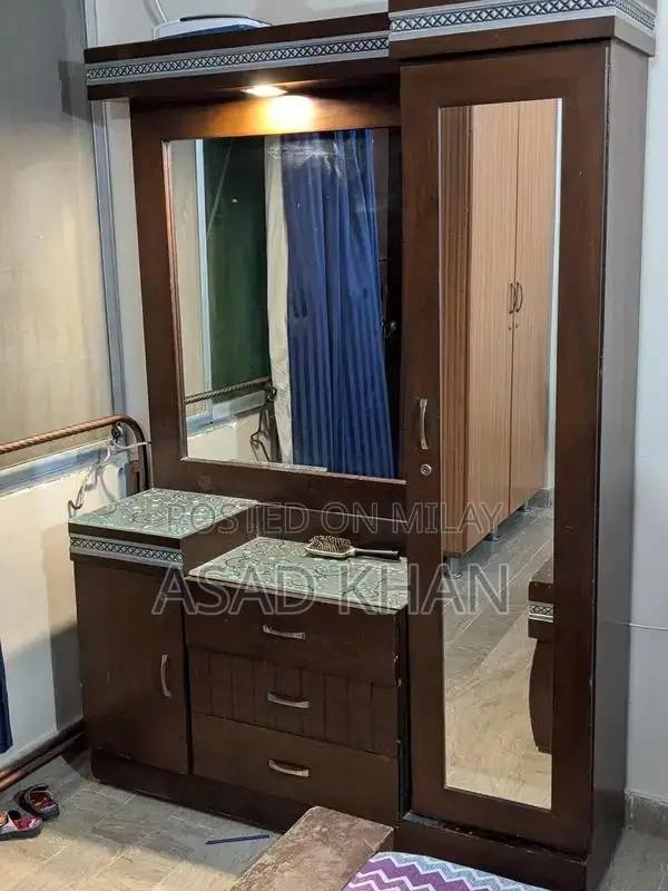 Complete Bedroom Furniture Set with Side Tables and Dressing Table