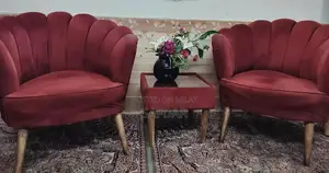 Photo - Maroon Coffee Chairs with Matching Side Table