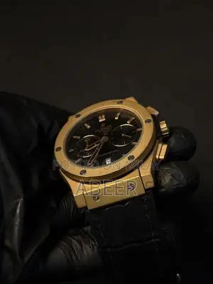 Hublot Men's Chronograph Watch with Leather Strap - Precision Timepiec