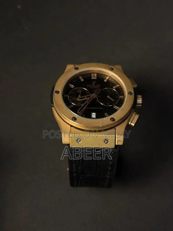 Hublot Men's Chronograph Watch with Leather Strap - Precision Timepiec