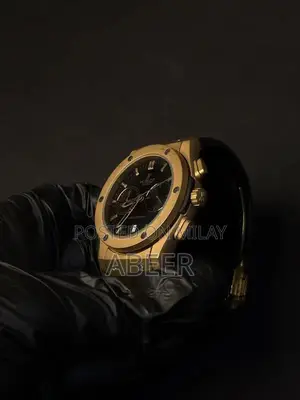 Hublot Men's Chronograph Watch with Leather Strap - Precision Timepiec