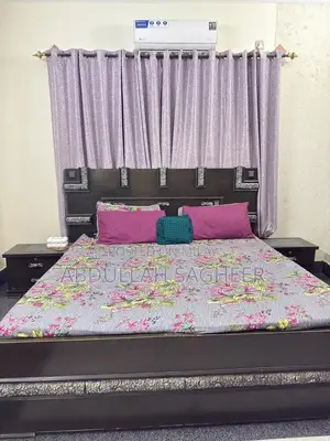 Photo - King Size Black Bedroom Set with Side Tables and Dressing Table