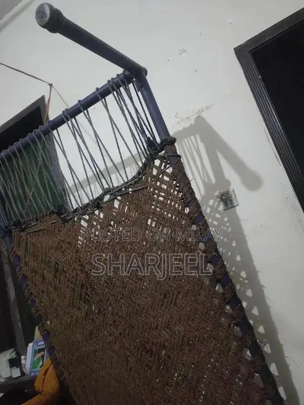 Large Traditional Metal Charpai Bed Frame