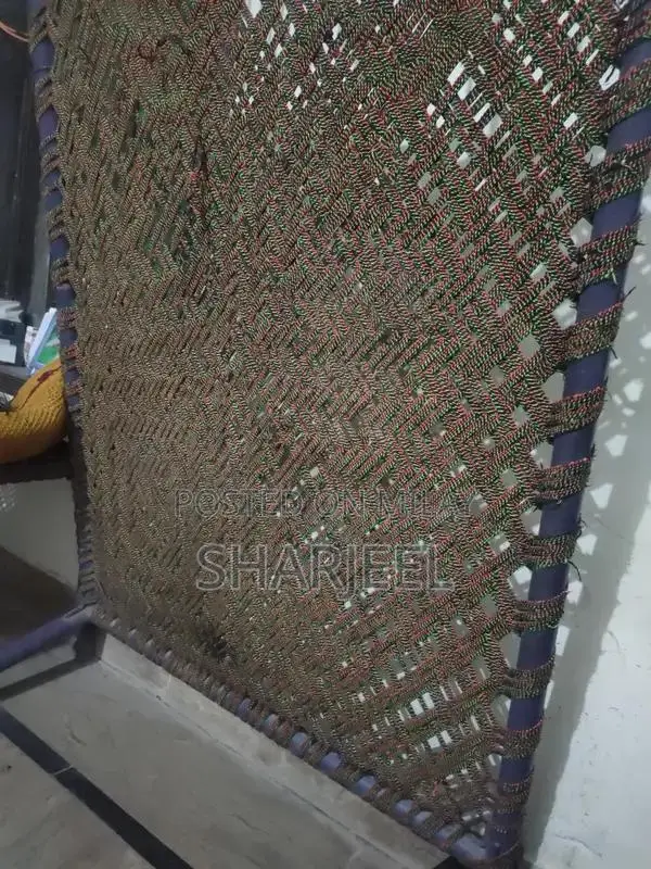 Large Traditional Metal Charpai Bed Frame