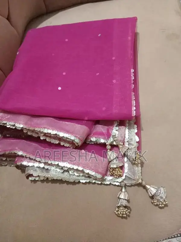 4-Piece Net Dress with Heavy Embellishment - Small to Medium Size