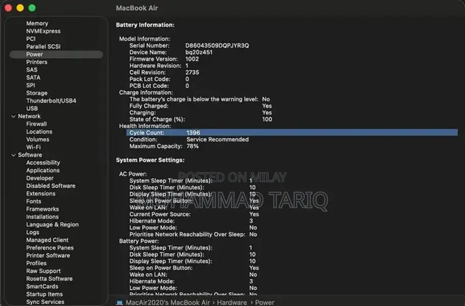 MacBook Air M1 2020 Laptop - 8GB RAM, 512GB SSD