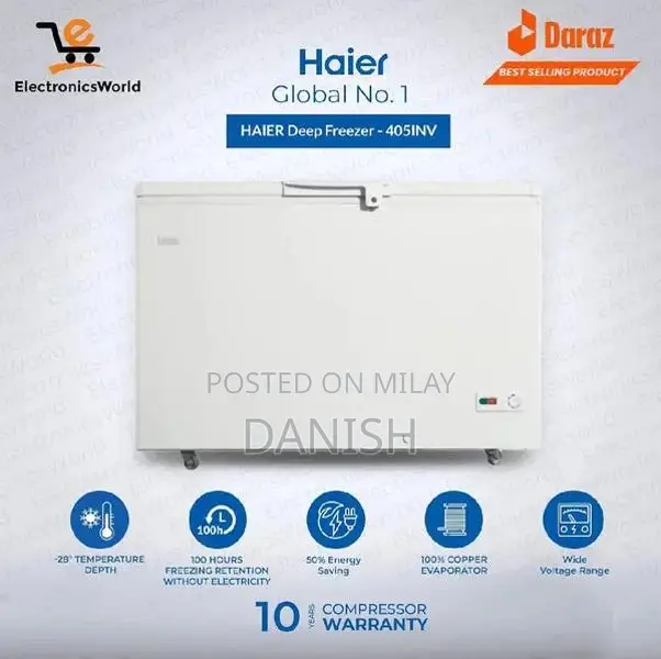 Haier Deep Freezer 405 Inverter Energy-Efficient Cooling Solution