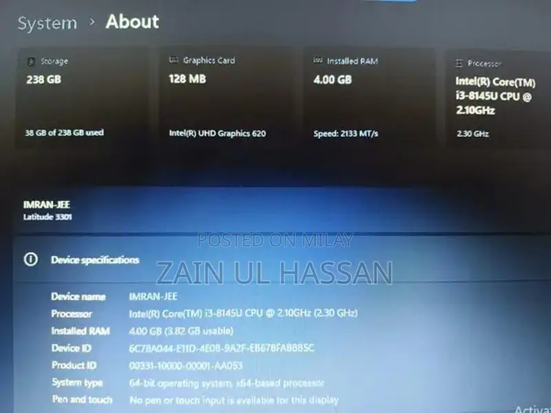 Dell Latitude 3301 Slim Business Laptop 13-inch