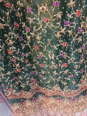 3 Piece Green Large Size Women's Fancy Dress Outfit