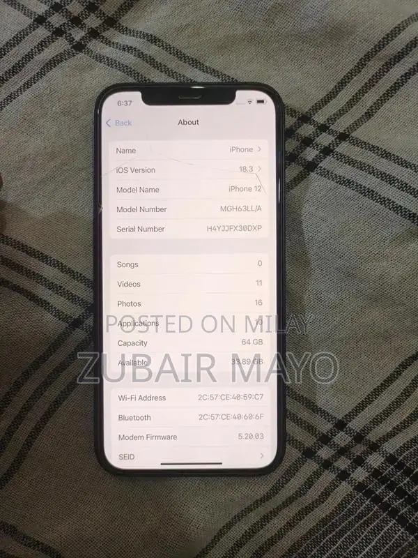 Apple Smartphone with Face ID Functionality