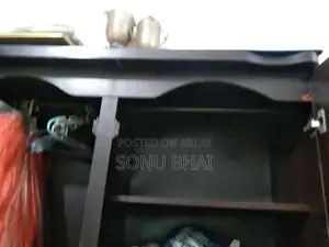 Large Wooden Almari Traditional Storage Cabinet