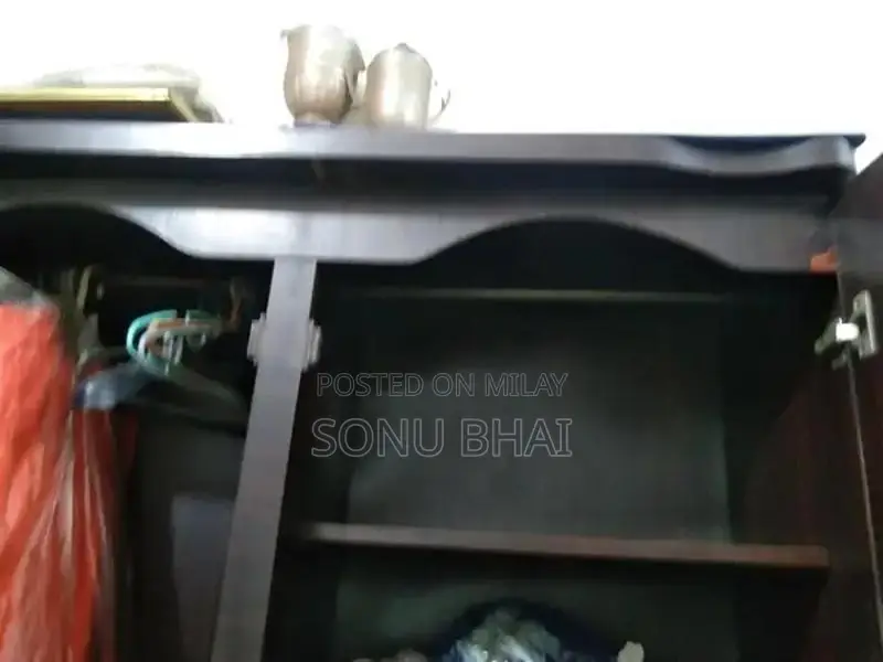 Large Wooden Almari Traditional Storage Cabinet