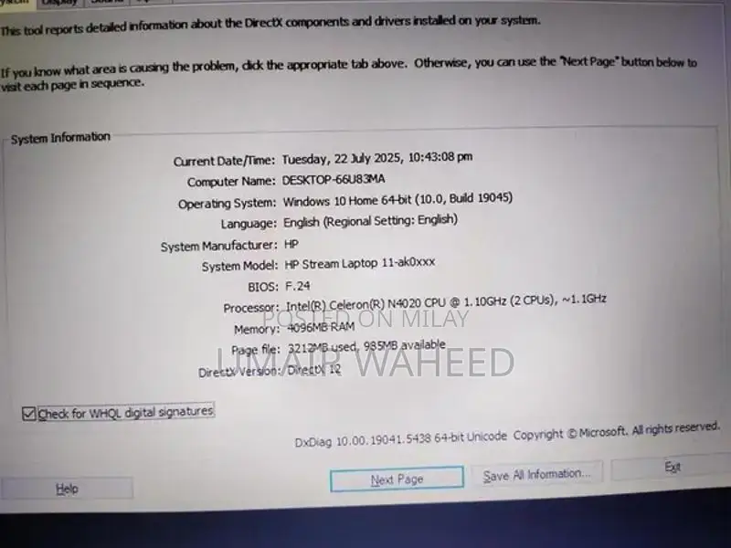 HP Stream Lightweight Laptop with Intel Celeron Processor