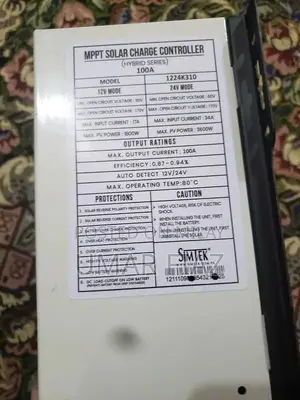 Simtek MPPT Plus Hybrid Solar Charge Controller 100A