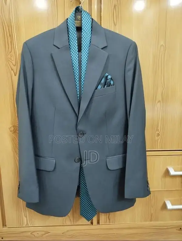 Men's Blue-Green Pant Coat with Precise Measurements