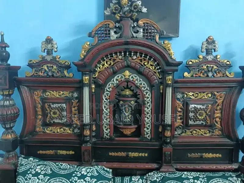 King Size Bed Frame with Two Matching Side Tables