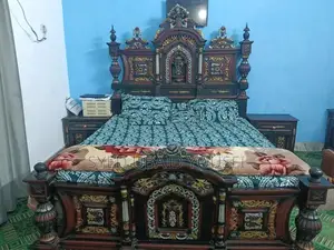 King Size Bed Frame with Two Matching Side Tables