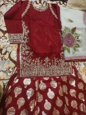 Elegant Hand-Embroidered Wedding Dress